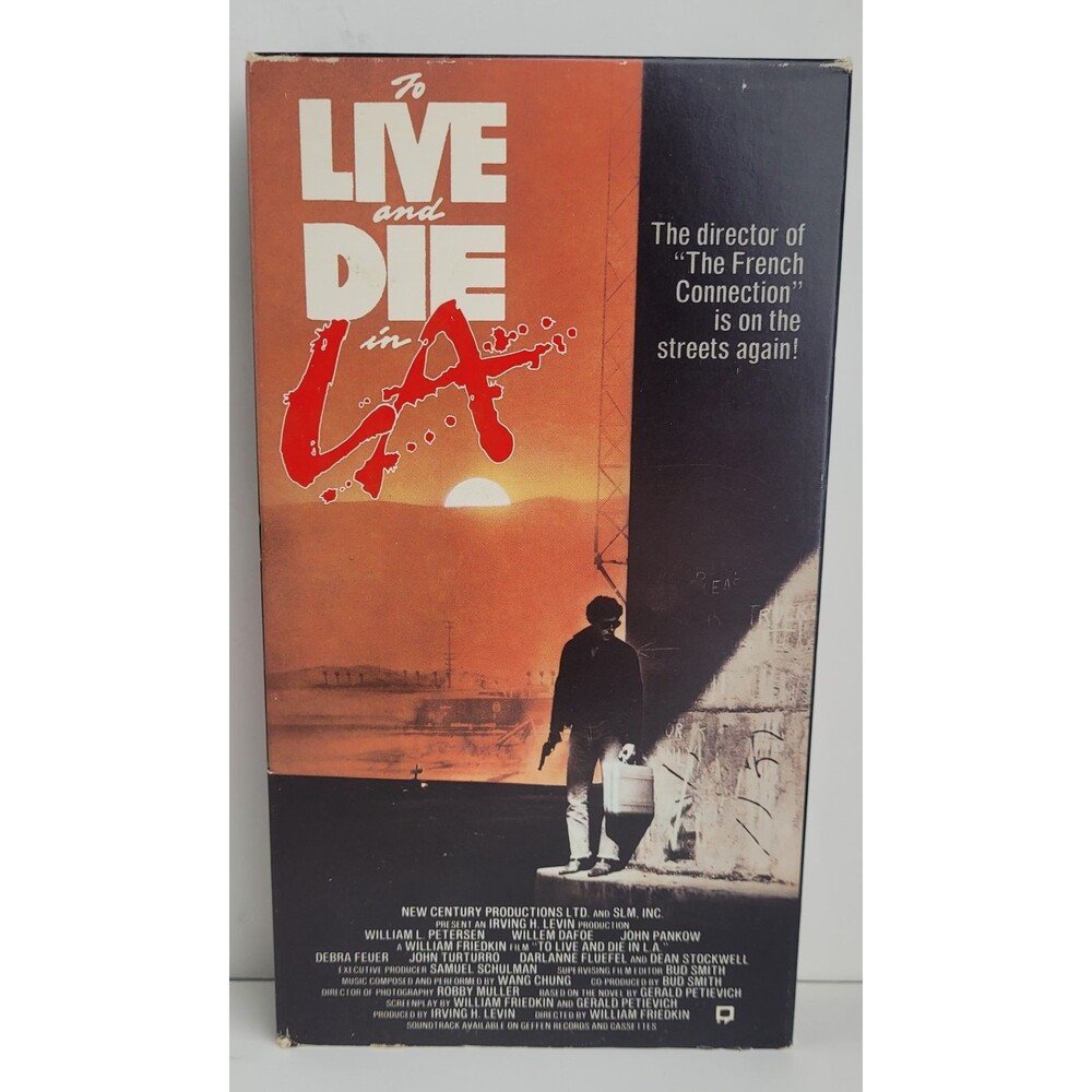 TO LIVE AND DIE IN L.A. Video Tape VHS CASSETTE Willem Dafoe William Friedkin